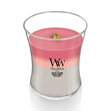 WoodWick Medium Hourglass Candle Shoreline Trilogy Scent 9.7oz Crackles as it burns Premium Soy Blend Perfect for gifting - Image 3