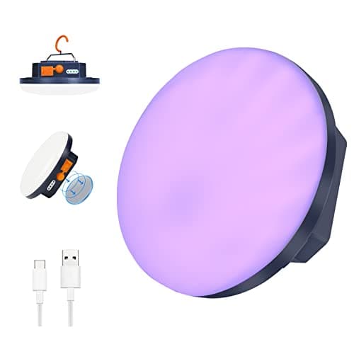 UV Flashlight Camping Light , IODOO 10000mAh 48 LED 395nm UV / 6500K Floodlight 3000LM White Light Pet Urine Detector for Dog/Cat Urine, Dry Stains, Bed Bug - Image 1