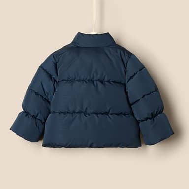 Amazon Essentials x Sofia Grainge Baby Girls' Taffeta Puffer Jacket, Blue, 24 Months - Image 5