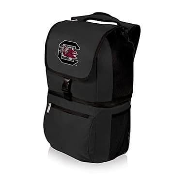 PICNIC TIME NCAA South Carolina Gamecocks Zuma Backpack Cooler - Soft Cooler Backpack - Lunch Cooler, (Black) - Image 1