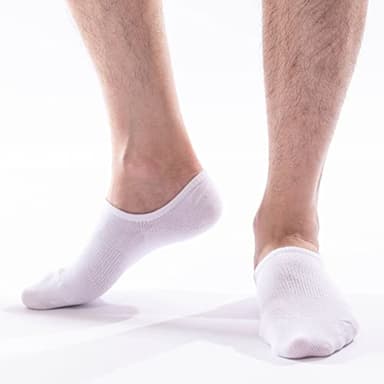 IDEGG No Show Socks Men Low Cut Ankle Short Socks for Men Casual Athletic Socks with Non-Slip Grip - Image 2