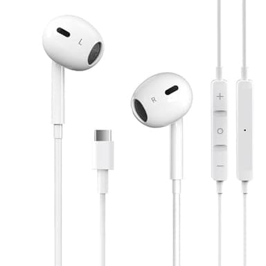 USB C Headphones for iPhone 17/16/15 Pro Max Plus Type C Earphones with Microphone & Remote Noise Cancelling Earbuds for iPhone 17/16/15 Pro, iPad, Galaxy S23/S22/S21/S20/Ultra Note 10/20 - Image 1
