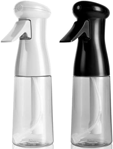 Bealee Spray Bottle For Hair, Continuous Mister Empty Spray Bottles, Ultra Fine Mist Water Sprayer for Hairstyling, Cleaning, Plants, Pets, Barbers, Salons, Essential Oil Scents - 2 Pack 6.8 OZ - Image 2
