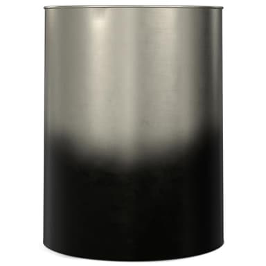 SIMPLIHOME Curtis Industrial 16 Inch Wide Metal Cylinder Accent Table in Ombre Black / Silver, Fully Assembled, For the Living Room and Bedroom - Image 4