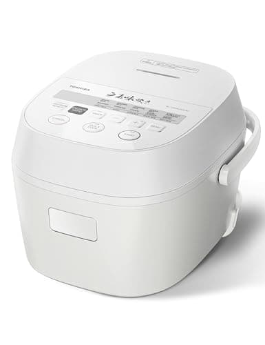 TOSHIBA Umami Smart Rice Cooker 5.5-Cup Uncooked, Fuzzy Logic, 15-in-1 Functions, Digital Display, Delay Timer, Keep Warm, Nonstick Inner Pot, White - Image 1