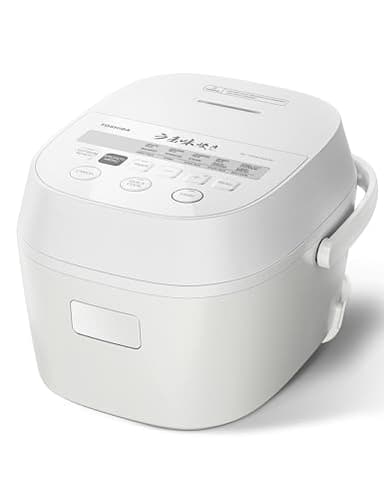 TOSHIBA Umami Smart Rice Cooker 5.5-Cup Uncooked, Fuzzy Logic, 15-in-1 Functions, Digital Display, Delay Timer, Keep Warm, Nonstick Inner Pot, White - Image 1