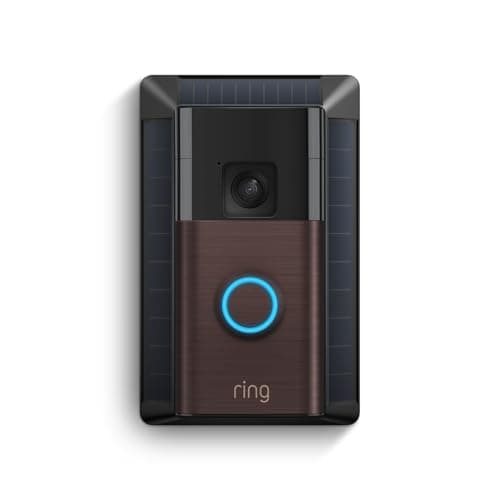 Ring Battery Doorbell, Solar, Head-to-Toe Video, Live View with Two-Way Talk, and Motion Detection & Alerts (2024 release), Satin Nickel - Image 1