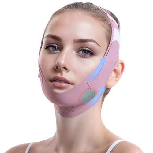 Graphene V-Line Mask Chin Up Mask V Shaped Face Mask Chin strap for sleeping,Jawline Shaper,Lilac,Small - Image 1