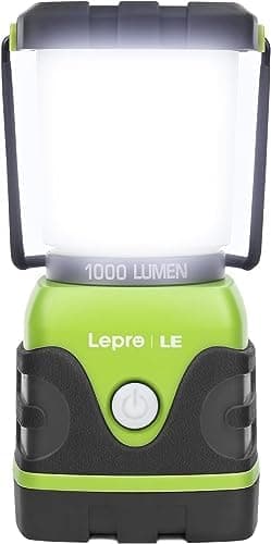 LE 1000LM Battery Powered LED Camping Lantern, Waterproof Tent Light with 4 Light Modes, Camping Essentials, Portable Lantern Flashlight for Camping, Emergency Light, Power Outages, Not Rechargeable - Image 3