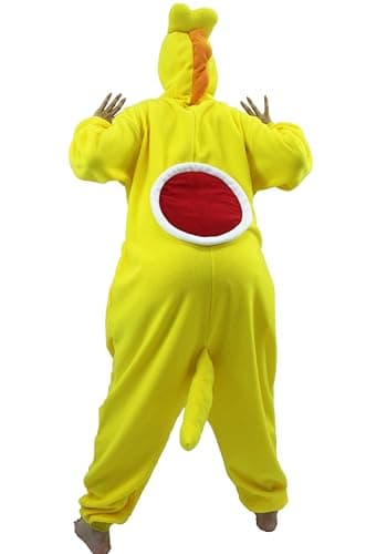 Adult Unisex Pink Yoshi Kigurumi Onesie Suit Halloween Christmas Anime Pajamas Green Yoshi Cosplay Costumes Disfraz Couple (US, Alpha, Small, Regular, Regular, Yellow) - Image 6