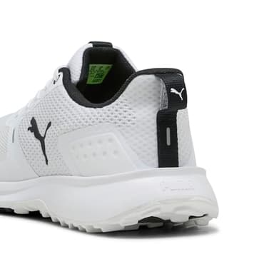 PUMA Men's Fusion Grip 6 Golf Shoe, White Black, 11 - Image 4