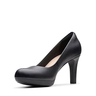 Clarks Women's Adriel Viola Dress Pump, Black Leather, 6.5 - Image 7