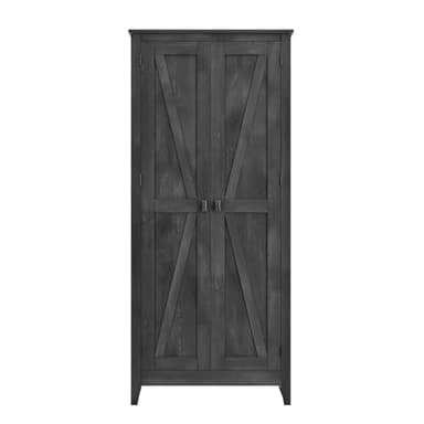 SystemBuild Evolution Farmington 31.5" Wide Storage Cabinet - Rustic Gray - Image 1