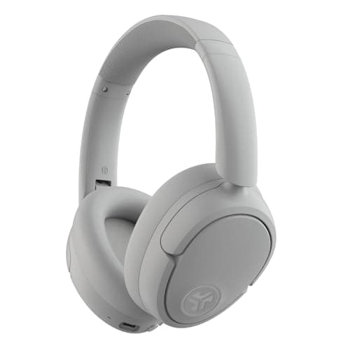 JLab JBuds Lux ANC Wireless Headphones, Cloud White, Hybrid Active Noise Cancelling, Customizable Sound, Spatial Audio Compatible, Premium Over-Ear Bluetooth Headset - Image 1
