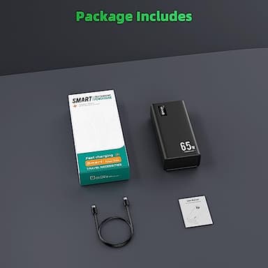 Power Bank Fast Charging 50000mAh, 65W Laptop Portable Charger USB C Compatible with MacBook Dell, PD External Battery Bank Compatible with iPhone 14/13, Cell Phone, Tablet, 3 Output &1 Input(Black) - Image 8