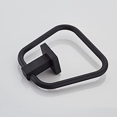 Matte Black Towel Ring for Bathroom, Kitchen Bath Towel Holder Hangers Wall Mount Heavy Duty Stainless Steel - Image 4