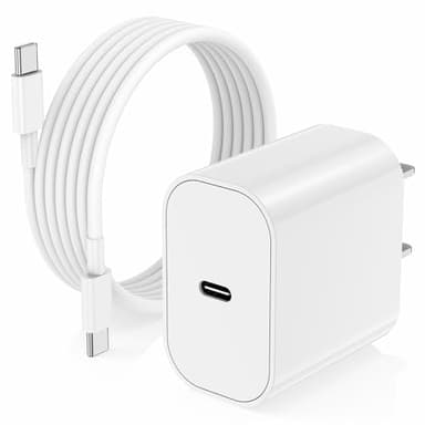 iPhone 17 16 15 Charger/10ft Type C to C Charging Cable Cord Long, USB C Fast Charging Block Plug for Apple iPhone 17 Pro Max/17 Air/16 Pro/15 Plus/AirPods/iPad/mini Plug Cube Birck Box Power Adapter - Image 1