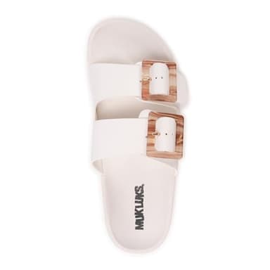 MUK LUKS Women's Grand Cayman Sandal, White, 9 - Image 9