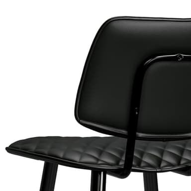 SIMPLIHOME Raya Contemporary 16 inch Counter Height Stool (Set of 2) in Black Vegan Faux Leather for The Dining Room and Kitchen - Image 9