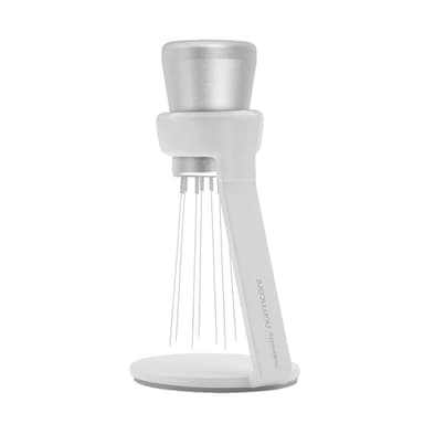 Normcore WDT Tool V2.1 with Stand, 9 Prong 0.23mm Espresso Distribution Tool, Weiss Distribution Technique, Magnetic Coffee Stirrer with 16 Extra Needles, Silver - Image 2