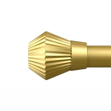 Box Space Curtain Rods for Windows 28 to 48 Inch, Gold Curtain Rod Adjustable Drapery Rods with Exquisite Finial for Living Room, Bedroom, Kitchen, Outdoor Patio, Gold - Image 1