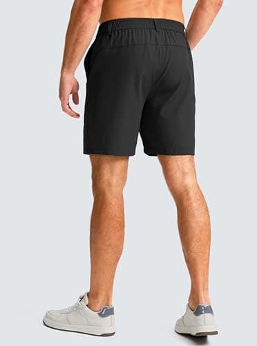 G Gradual Men's Casual Shorts 7" Lightweight Golf Shorts for Men Stretch with 3 Pockets Quick Dry Breathable Work Shorts Black - Image 2