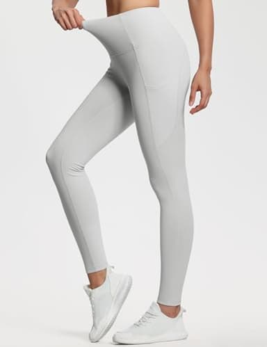 THE GYM PEOPLE Thick High Waist Yoga Pants with Pockets, Tummy Control Workout Running Yoga Leggings for Women - Image 5