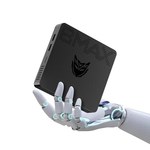 Bmax B1 Pro Mini PC, Fanless Intel N4000(up to 2.6GHz), 8GB LPDDR4/128GB eMMC, Mini Desktop Computer, WiFi5 HDMI/VGA Port 4K HD 2.4GHz/5GHz Dual WiFi BT4.2 Micro Pc - Image 1