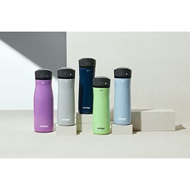 Contigo Jackson Chill 2.0, Vacuum-Insulated Stainless Steel Water Bottle with Secure Lid, Leak-Proof Travel Friendly, 20oz Capacity, Blueberry Color, Keeps Drinks Cold for 12 Hours - Image 9