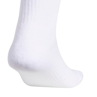 adidas Men's Athletic 6-Pack, Cushioned Crew Socks with Arch Compression for a Secure Fit, White/Black, Large - Image 5