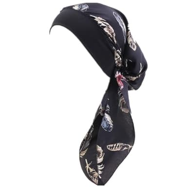 Fxhixiy Pre Tied Chemo Head Scarf for Women Cancer Slip On Bandana headwrap Turban headwear Hair Cover - Image 1