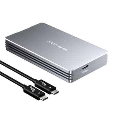 ACASIS 40Gbps M.2 NVMe SSD Enclosure, Tool Free Installation, NVMe Enclosure for M1/M2/ Pro/Max,Compatible with USB4/3.2/3.1/3.0/2.0, Support 2280/2260/2242/2230 B+M M-Key (TBU401) - Image 1