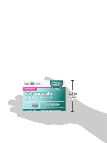 Amazon Basic Care Lansoprazole Delayed Release Capsules, 15 mg, Proton Pump Inhibitor, Acid Reducer, 24 Hour Heartburn Medicine, 42 Count Pack - Image 10