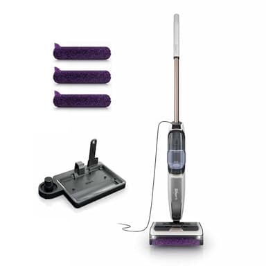 Shark Steam Pickup 3-in-1 Steam Mop Picks Up Debris, Deep Scrubs, & Steam Sanitizes - All At Once, Lightweight Steam Cleaner for Home, Steam Cleaner for Hardwood, Tile & Laminate, White, SD205CCO - Image 1