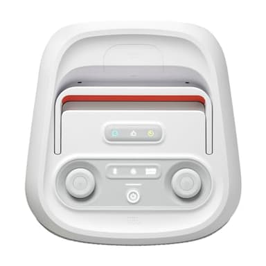 JBL PartyBox Club 120 - Portable Party Speaker with Foldable Handle, Powerful JBL Pro Sound, Futuristic lightshow, Up to 12 Hours of Play time, Splash Proof, Dual Mic & Guitar Inputs (White) - Image 4