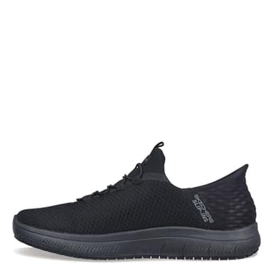 Skechers Men's Summits Colsin Sr Hands Free Slip-Ins Sneaker, Black, 9.5 Wide - Image 4