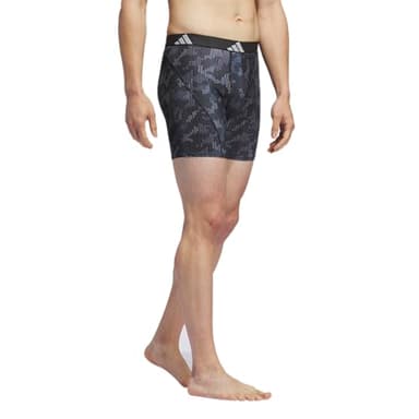 adidas Men's Performance Athletic Mesh Boxer Brief Underwear 3-Pack, Moisture Wicking, Sport Comfort, Digi Camo Black-Onix/Black/Clear Grey, Large - Image 4
