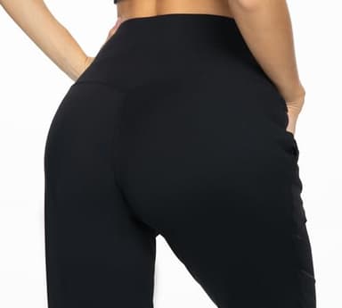 Kcutteyg Womens Joggers with Pockets High Waisted, Lightweight Quick Dry Athletic Workout Soft Pants for Gym, Yoga, Running (Black,Large) - Image 4