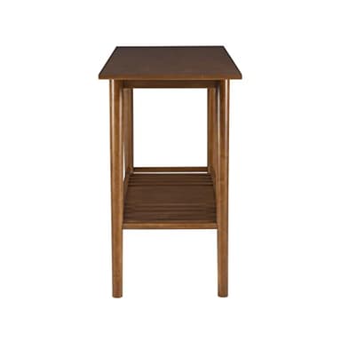 Linon Melissa Mid-Century Modern Walnut Console Table - Image 10