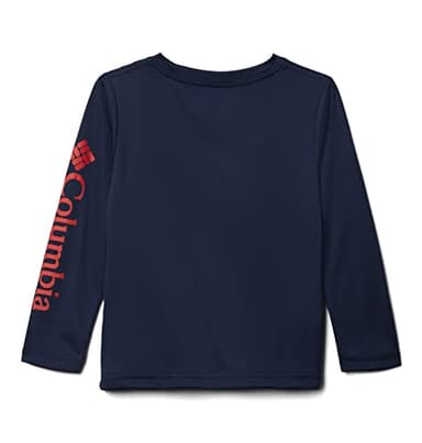 Columbia Youth Boys Terminal Tackle Long Sleeve Tee, Collegiate Navy/Red Spark Logo, X-Large - Image 3