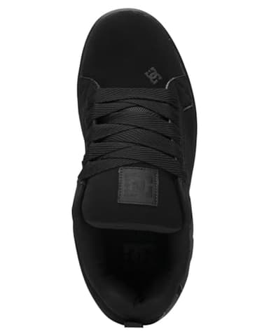 DC mens Court Graffik Casual Skate Shoe, Black/Black/Black, 11.5 US - Image 4