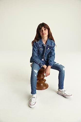 Levi's Girl's Denim Trucker Jacket, Bristol, 6 - Image 10