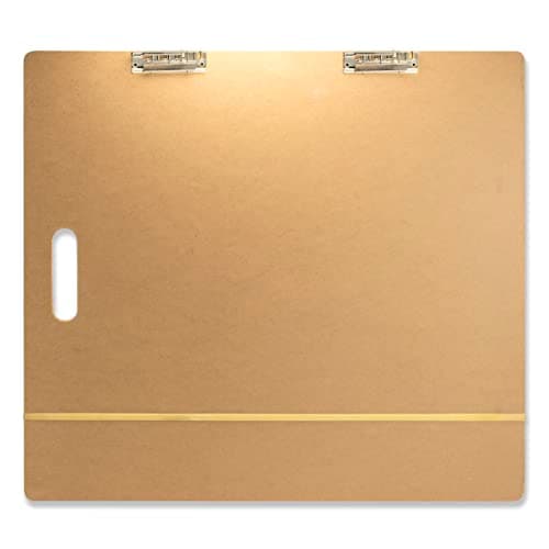 Officemate 23" x 26" Artist Sketch Board with Handle for Drafting Art - Portable Wooden Clipboard for Class, Studio or Field Use (83099) - Image 1