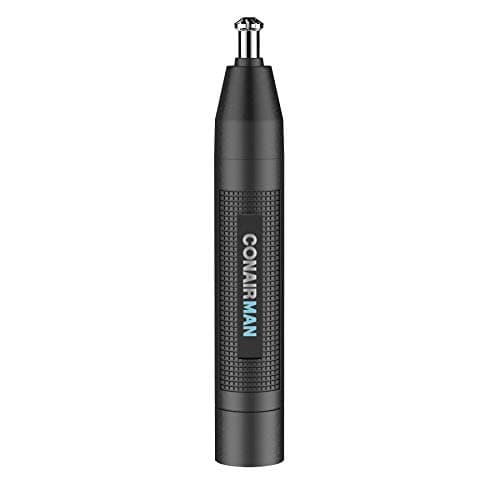 ConairMan Nose Hair Trimmer for Men, For Nose, Ear, and Eyebrows, Patent 360 Bevel Blade for No Pull, No Snag Trimming Experience, Cordless Lithium-Powered Trimmer with Drawstring Bag - Image 1