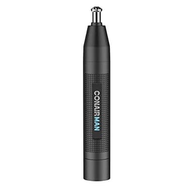 ConairMan Nose Hair Trimmer for Men, For Nose, Ear, and Eyebrows, Patent 360 Bevel Blade for No Pull, No Snag Trimming Experience, Cordless Lithium-Powered Trimmer with Drawstring Bag - Image 1