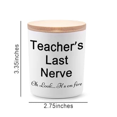 BFJLIFE Teacher Gifts for Women Funny Unique Novelty Daycare Music Preschool Dance Teacher Appreciation Gift for Christmas Lavender Scented Soy Candles - Image 3