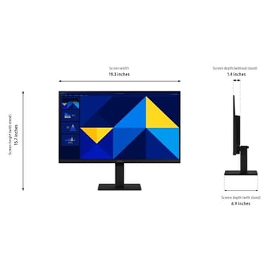 SAMSUNG 22" (S30GD) Essential Monitor with IPS Panel and Tilt Only Stand, 100Hz Refresh Rate, Ergonomic Design, Advanced Eye Care, Game Mode, LS22D304GANXZA - Image 7