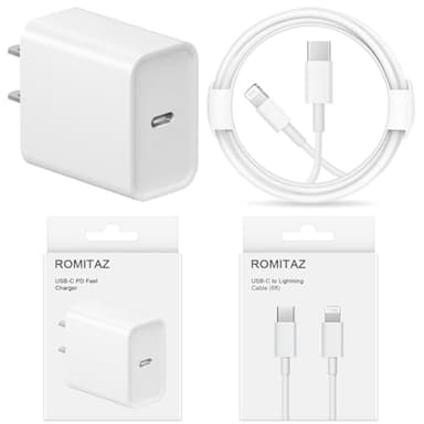 iPhone 14 13 12 11 Fast Charger USB C Wall Charger [2-Pack] 6FT Fast Charging Cable Compatible with iPhone 14/14 Pro/14 Pro Max/iPhone 13/12/11/X/8/7/6/iPad Pro/Mini/AirPods - Image 6