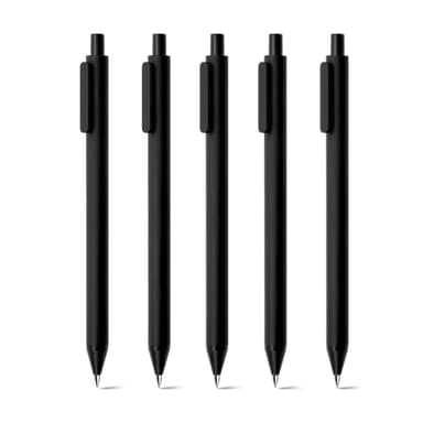 Kaco PURE Gel Pens 0.5mm Fine Point Black Ink 10 Count, Quick Dry Smooth Writing, Aesthetic Office Supplies Refillable Retractable - Image 5