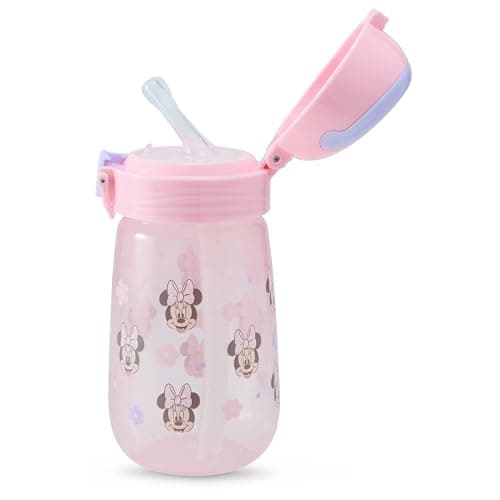 Disney Toddler Sippy Cups for Boys and Girls | 12 Ounce Pop Up Lockable Sippy Cup | Durable Leak Proof Travel Water Bottle for Toddlers - Image 1